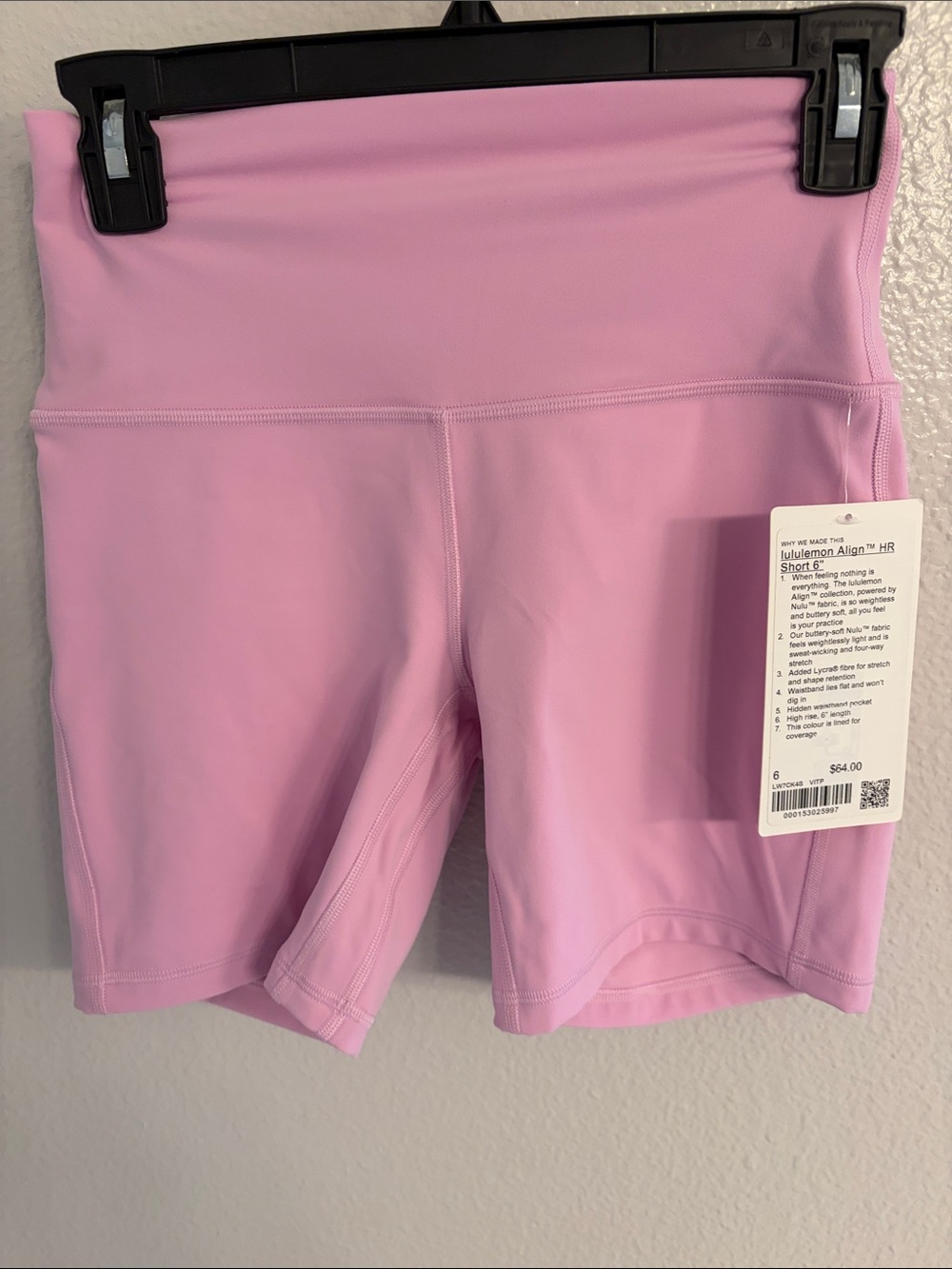 lululemon athletica Align High-Rise Bike Short in Light Pink